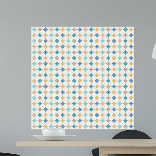 Vector Seamless Pattern Repeating Geometric Wall Decal