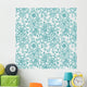 Seamless Floral Pattern Wall Decal Design 1