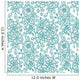 Seamless Floral Pattern Wall Decal Design 1