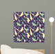 Fishes Seamless Pattern Wall Decal Design 1