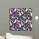 Fishes Seamless Pattern Wall Decal Design 1