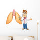Doctor check lung using a stethoscope 