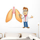 Doctor check lung using a stethoscope 
