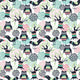 Forest Seamless Pattern Wall Decal Design 1