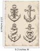 Hand Drawn Anchor Set Wall Mural