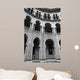 moorish architecture in black and white Wall Mural