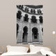 moorish architecture in black and white Wall Mural