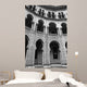 moorish architecture in black and white Wall Mural