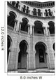moorish architecture in black and white Wall Mural