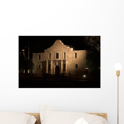 The Alamo at Night Wall Mural