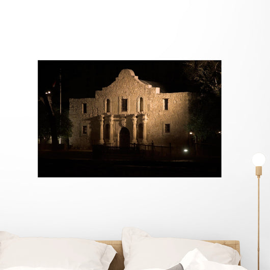The Alamo at Night Wall Mural