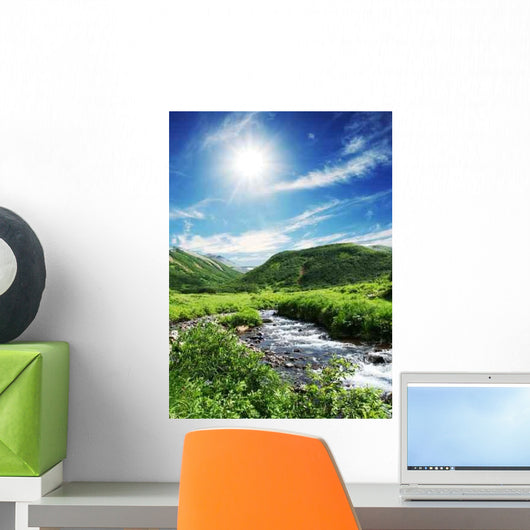 Mountain River Wall Decal