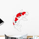 Carp Koi Heart Wall Decal