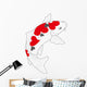 Carp Koi Heart Wall Decal