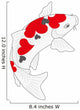 Carp Koi Heart Wall Decal