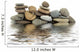 Zen Stones on Pile Studio Isolated 