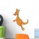 Kangaroo Cartoon Jumping Wall Decal