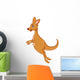 Kangaroo Cartoon Jumping Wall Decal