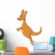 Kangaroo Cartoon Jumping Wall Decal
