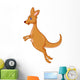 Kangaroo Cartoon Jumping Wall Decal