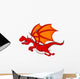 Red Dragon Cartoon Flying 