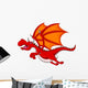 Red Dragon Cartoon Flying 