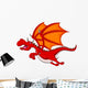 Red Dragon Cartoon Flying 