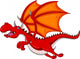 Red Dragon Cartoon Flying 