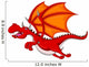Red Dragon Cartoon Flying 