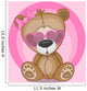 Bear in sunglasses Wall Mural
