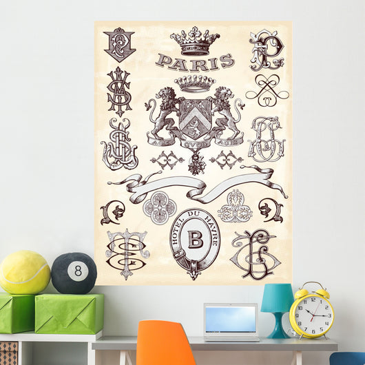 Vintage Ornaments Wall Mural