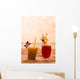 Cocktail Couple Sunset Wall Decal