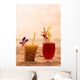 Cocktail Couple Sunset Wall Decal