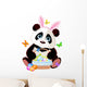 Cute Panda with Easter basket 