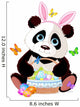 Cute Panda with Easter basket 