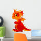 Red Baby Dragon Wall Decal
