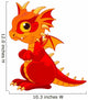 Red Baby Dragon Wall Decal