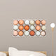 Colorful chicken eggs in tray Wall Mural