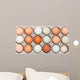 Colorful chicken eggs in tray Wall Mural