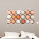 Colorful chicken eggs in tray Wall Mural
