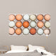 Colorful chicken eggs in tray Wall Mural