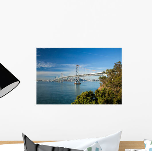 San Francisco City Panorama and Bay Bridge Wall Mural