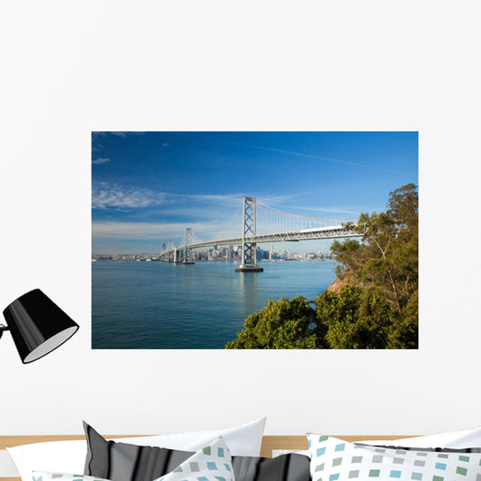 San Francisco City Panorama and Bay Bridge Wall Mural