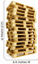 Wooden Pallets White Wall Decal