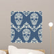 Skull Swirl Decorative Pattern Wall Decal