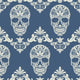 Skull Swirl Decorative Pattern Wall Decal