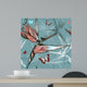 Bird Paradise Flowers Seamless Wall Decal