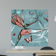 Bird Paradise Flowers Seamless Wall Decal