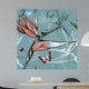 Bird Paradise Flowers Seamless Wall Decal