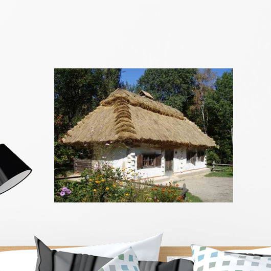 Traditional Ukrainian House Wall Decal